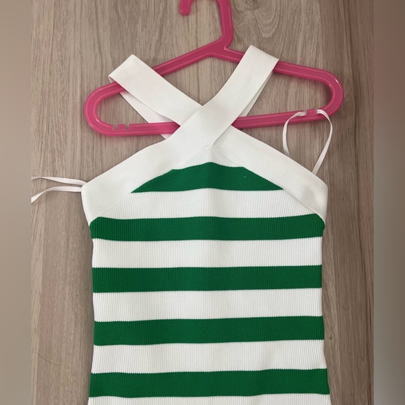 Aritzia babaton green and white dress - Picture 3 of 5